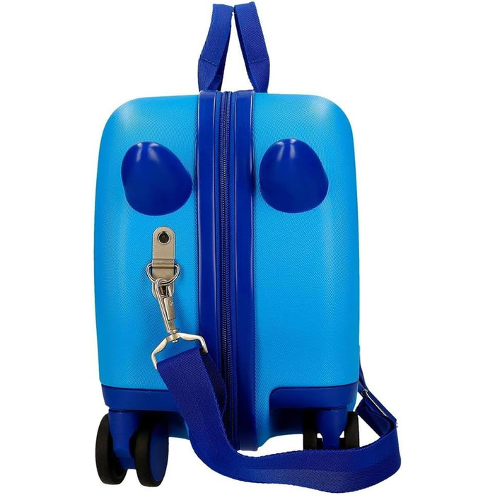 Дитяча валіза Enso Dino, синя, 45x31x20 см, жорсткий ABS-пластик, 24,6 л, 1,8 кг, 4 колеса, ручна поклажа