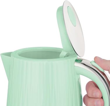 Електричний чайник Russell Hobbs Eden 27362-70, 1.7 л, 2400 Вт, колір фісташковий, нержавіюча сталь, з фільтром від накипу та індикатором рівня води
