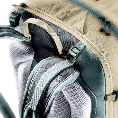 Жіночий велосипедний рюкзак Deuter Attack 18 SL з протектором, 18 л, колір Desert Sage