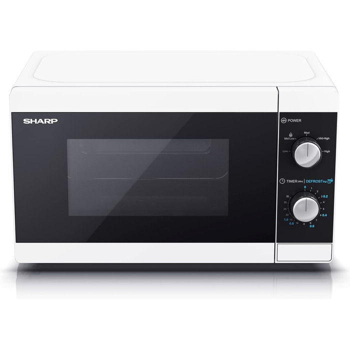 Мікрохвильова піч SHARP MS01EW 800Вт, 5 режимів, функція розморожування, біла