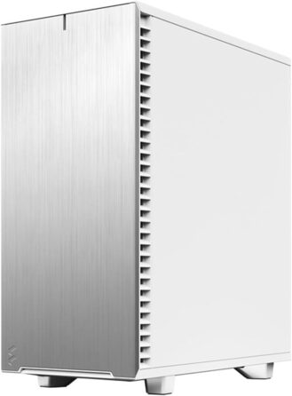 Корпус Fractal Design Define 7 Compact Білий, алюміній/сталь, ATX, тихий, з загартованим склом, середньоформатний, для ПК