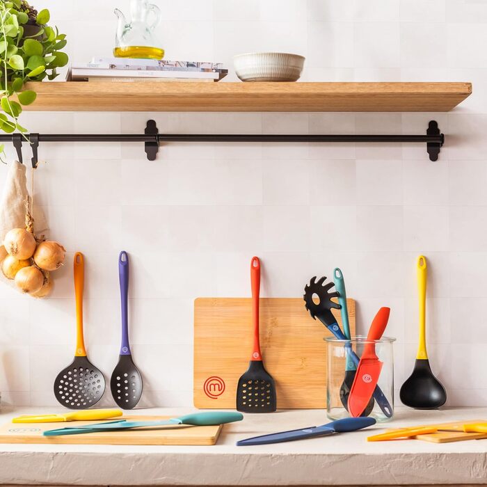 Набір обробних дощок MasterChef з бамбука, 3 штуки, кольорове маркування, 38×27,5 см, 34×23,5 см, 23×15 см, для кухні, підходять для миття в посудомийній машині