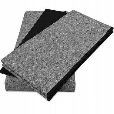 Оббитий пуф Wide Decor, 80x40x40 см, сірий