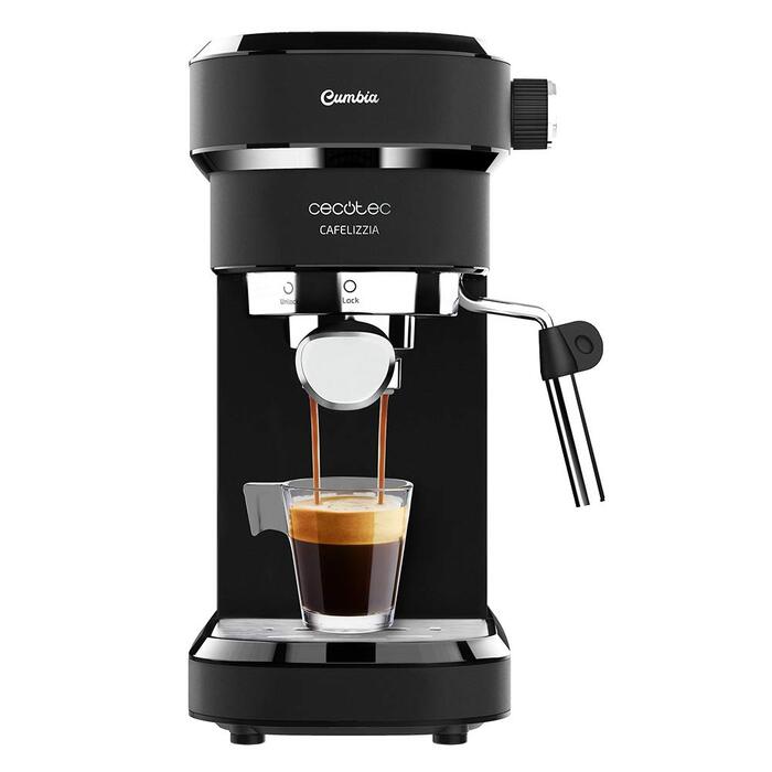 Кавомашина Cecotec Cafelizzia 790 Steel Pro: Еспресо та Капучино, 1350W, 20 Бар, Автоматичний режим, Манометр, Термоблок
