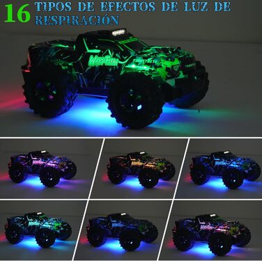 RC Автомобіль 1:18 на радіокеруванні, 25 км/год, LED підсвічування, позашляховик, 2.4 GHz, зелений, з пультом та 2 акумуляторами для хлопчиків від 3 років