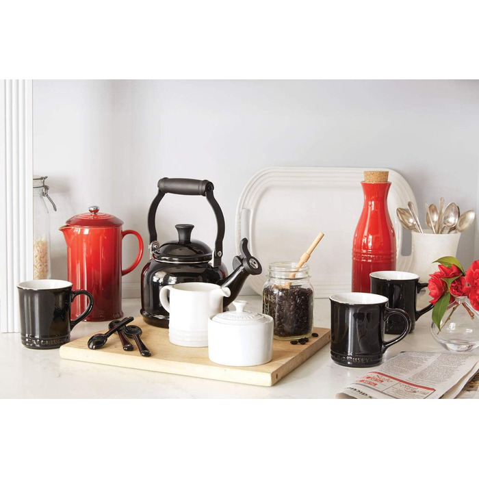 Емальований чайник Le Creuset Zen, сталь, 1.6 л, чорний глянцевий