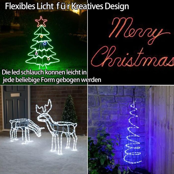 LED гірлянда-шланг StarryEver 15 м для вулиці та дому, 150 LED, IP68, 16 кольорів, з пультом, для саду, балкона, кімнати