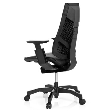 Офісне крісло GENIDIA BLACK з екошкіри, чорне hjh OFFICE