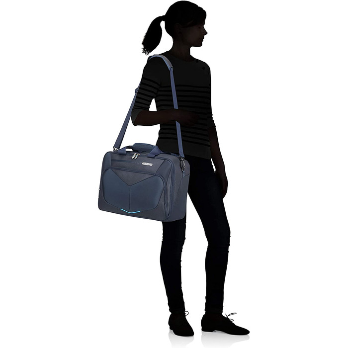 Дорожня сумка American Tourister Summerfunk 27 л, 40 см, синя, нейлон, для подорожей