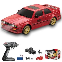 RC Дрифт-кар Drift Auto 1:16 2.4GHz 4WD, червоний, зі світлодіодами, радіокерування, акумулятор у комплекті