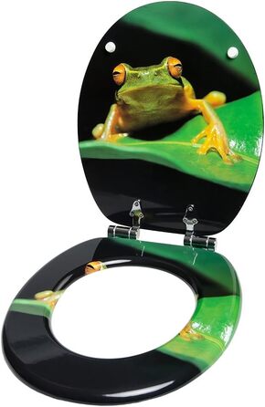 Сидіння для унітазу MDF з м'яким закриттям Frosch, зелене