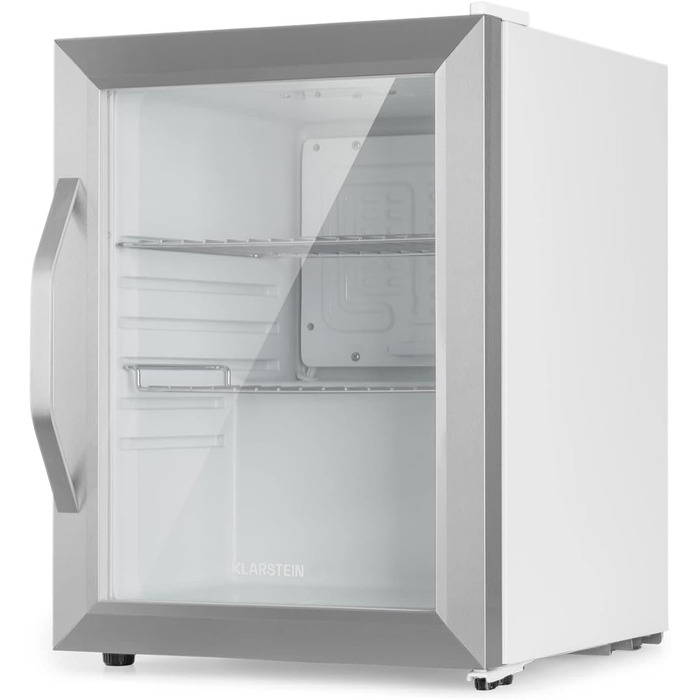 Міні-холодильник Klarstein Beersafe Crystal White 33 л з прозорими дверцятами для напоїв та пива