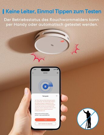 Meross Matter комплект димових сповіщувачів (3 шт.) з Matter Hub, Wi-Fi, двосторонній датчик світла, захист від комах 0,8 мм
