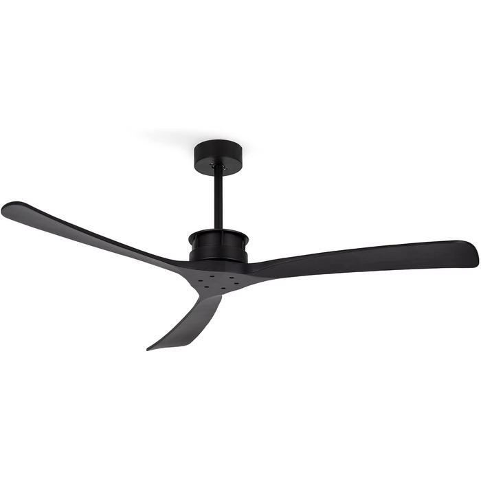 Вентилятор стельовий Windlarge Schwarz з Wi-Fi та пультом ДК, Ø152 см, 40W, 6 швидкостей, DC-мотор, літній/зимовий режим