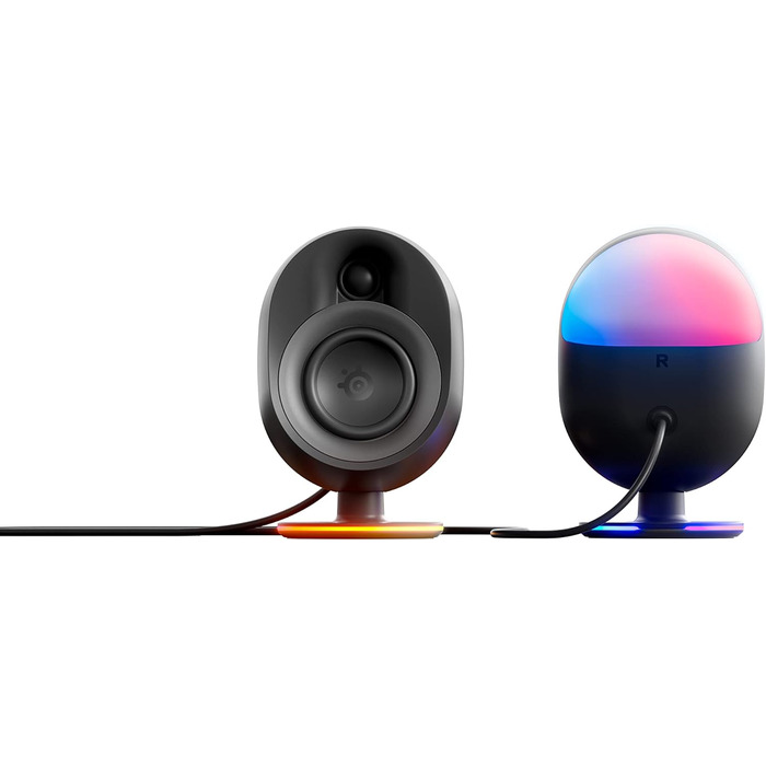 SteelSeries Arena 7 - 2.1-канавна акустика для геймінгу, RGB, USB, Aux, Bluetooth, чорний
