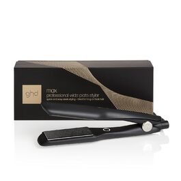 ghd Max професійний випрямляч для волосся з широкими пластинами для довгого, густого та кучерявого волосся, швидке вирівнювання та створення хвиль, Dual-Zone технологія, чорний