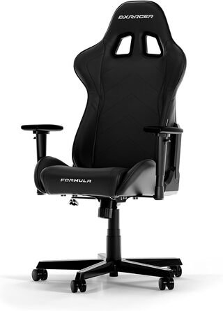 Ігрове крісло DXRacer Formula L чорне, штучна шкіра, оригінал