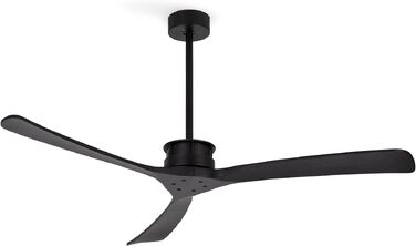 Вентилятор стельовий Windlarge Schwarz з Wi-Fi та пультом ДК, Ø152 см, 40W, 6 швидкостей, DC-мотор, літній/зимовий режим