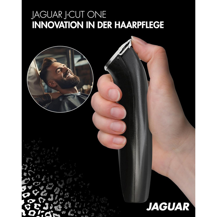Професійна машинка для стрижки JAGUAR J-CUT One, акумуляторна та мережева, з насадками для 4 довжин і швидким монтажем