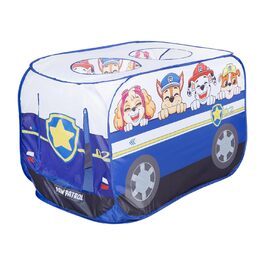 Дитячий ігровий намет Pop-Up Paw Patrol у формі авто, для дому та вулиці, синьо-білий, автоматичне складання, roba