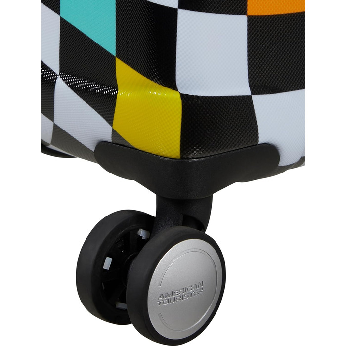Валіза American Tourister Wavebreaker Disney Mickey Check 77 см, 96 л, багатокольорова, спінер