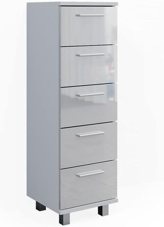 Пенал для ванної Vicco Ilias, білий глянець, 30x95 см