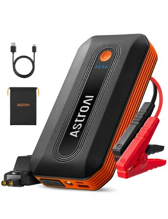 Powerbank AstroAI B8 для автомобіля: пускова станція, 7.0L бензин/5.5L дизель, LED, QC 3.0 USB, 12V