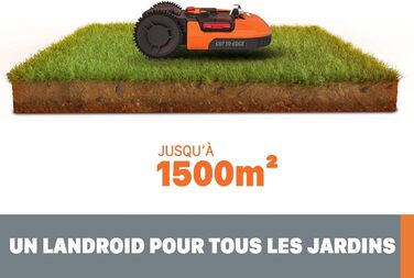 Робот-газонокосарка WORX Landroid L WR153E для великих газонів до 1500 м², акумуляторна, автоматична косарка