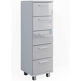 Пенал для ванної Vicco Ilias, білий глянець, 30x95 см