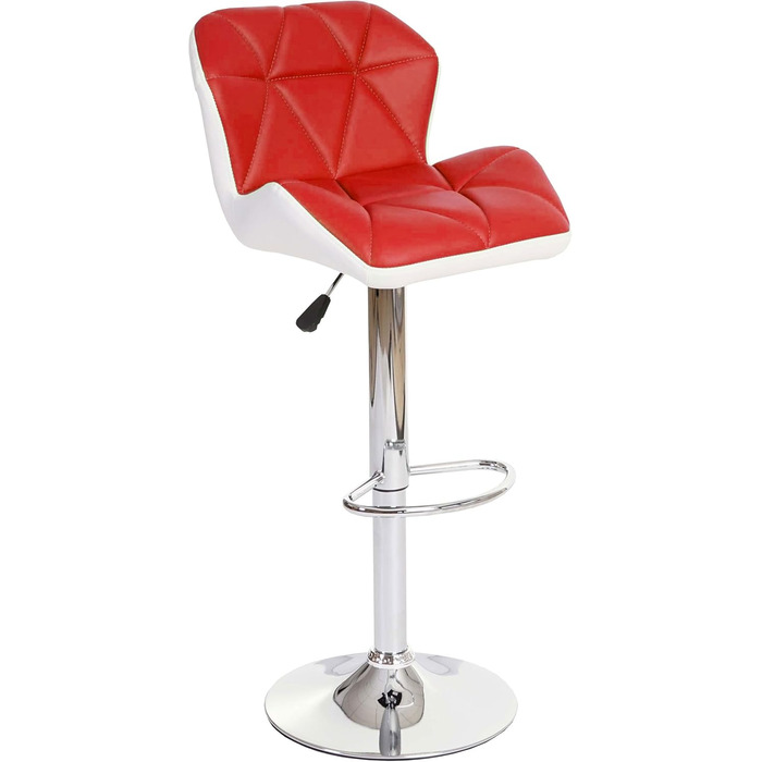 Барний стілець Mendler HWC-A92, регульований по висоті, екошкіра, червоний