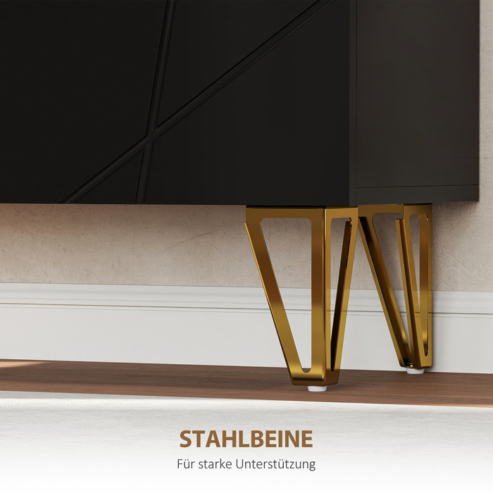 Шафа для взуття HOMCOM з 2 дверцятами, полиця для взуття, органайзер для взуття з 3 регульованими полицями, 72 x 31,5 x 95 см, чорний