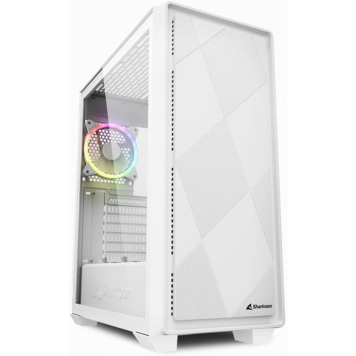 Корпус для ПК Sharkoon VS8 RGB Midi ATX, білий