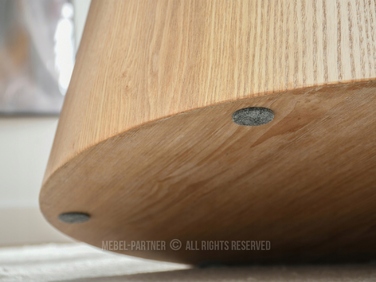 Журнальний стіл Mebel-Partner круглий, 80 x 80 x 45,5 см, колір дуб