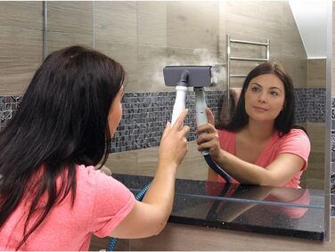 Парова швабра Black+Decker 1600Вт 2в1 з ручним парогенератором BHSM1615DAM, для прибирання дому, з технологією AutoSelect, 16 аксесуарів