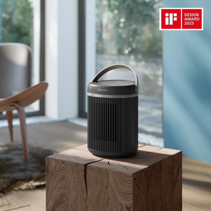 Керамічний тепловентилятор-товпік Philips Smart 5000 серії, 2000 Вт, чорний
