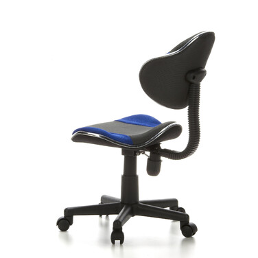 Дитяче письмове крісло KIDDY GTI-2, оббивка тканина, сіро-блакитне, hjh OFFICE