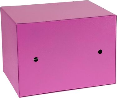 Сейф HMF 49216-15 малий меблевий з ключем, рожевий, 23x17x17 см