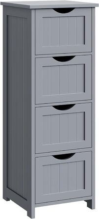 Шафка для ванної кімнати WOLTU, вузька, з 3 висувними ящиками, 32 x 30 x 81 см, для ванної, вітальні, спальні, кухні, сучасний дизайн, білий колір, BZS123ws