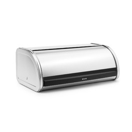 Контейнер для хліба Brabantia Rollbrotkasten, великий хлібник із плоским верхом, матова сталь, One Size