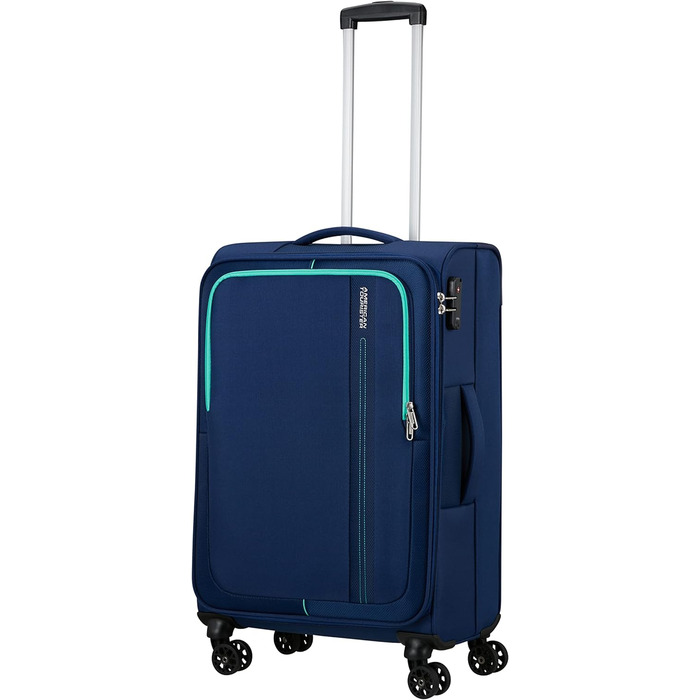 Валіза American Tourister Sea Seeker Spinner M 68 см 61 л синя (Combat Navy)