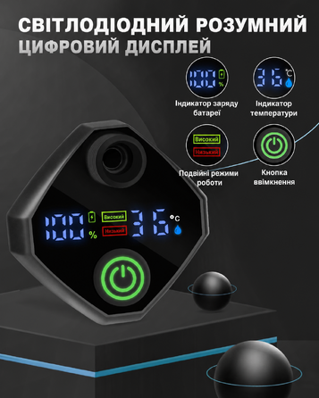 Портативний душ AUTOPkio для кемпінгу з акумулятором 6000 мА·год, цифровий дисплей, заряджуваний, для кемпінгу, подорожей, домашніх тварин, аварій, чорний
