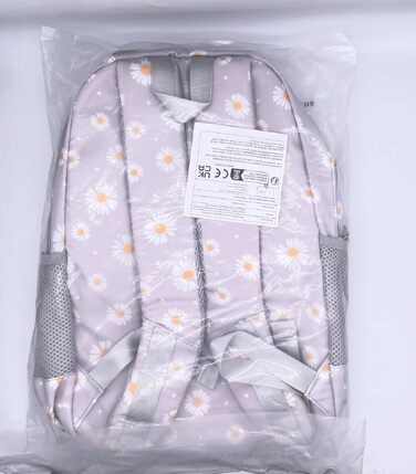 Шкільний рюкзак для дівчат та підлітків Vintage Floral Set 3 в 1: рюкзак для ноутбука, ланч-бокс та пенал, сірий