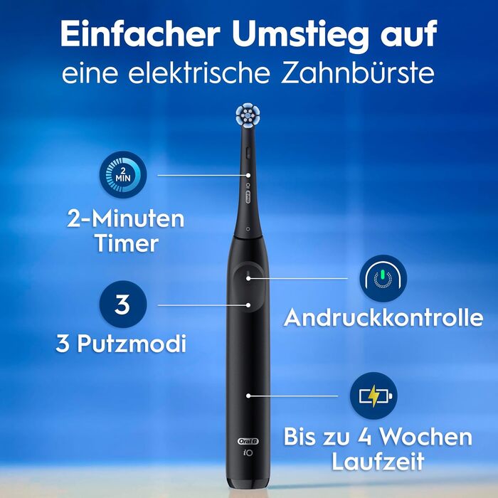Електрична зубна щітка Oral-B iO Series 2, набір з 2 шт, Night Black та Forest Green