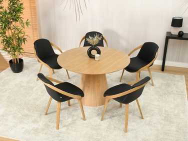 Стілець Mebel-Partner, штучна шкіра, чорний, 1 шт.