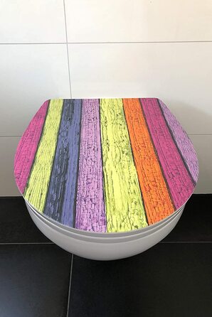 Кришка для унітазу ADOB Design, кольорова, з мікроліфтом, знімна для очищення