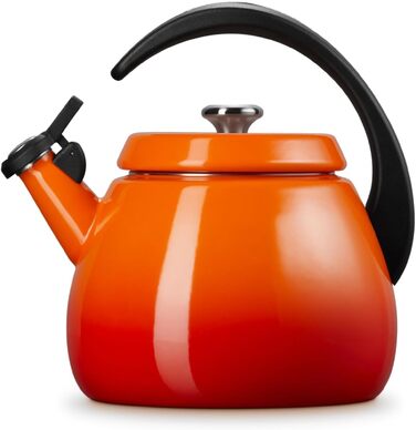 Емальований ковш Le Creuset з кришкою, 2.2 л, колір Flame (вогняний)