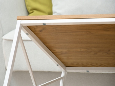 Журнальний стіл Mebel-Partner прямокутний, 100 x 50 x 43 см, білий