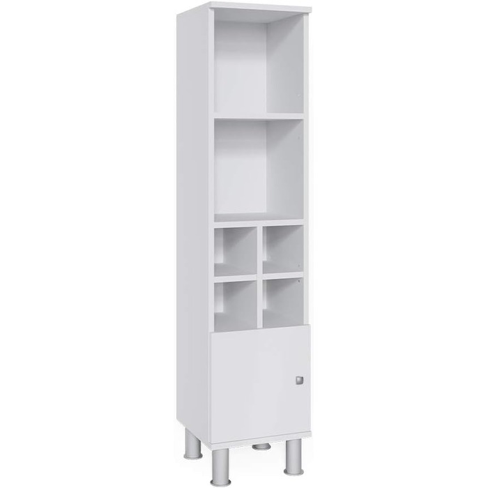 Пенал для ванної Vicco Fynn, білий, 30x130.6 см, з малою дверцятком