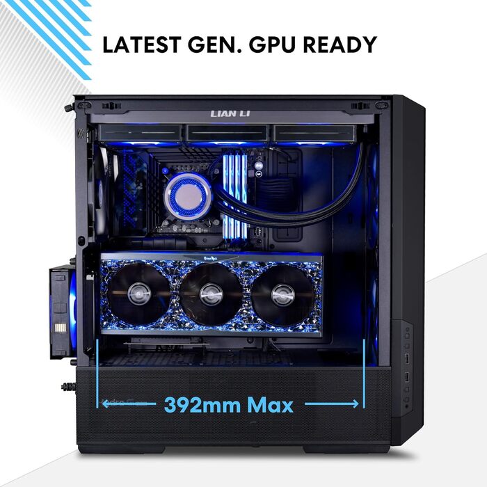 Ігровий корпус Lian Li LANCOOL 216 білий, E-ATX, з підсвіткою RGB, 2x160 мм вентилятори, Midi Tower