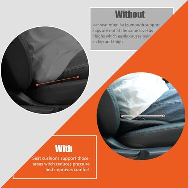 Подушка-клинок Ainiv для авто з піною Memory Foam: ергономічна підтримка спини для водія, комфорт у подорожах